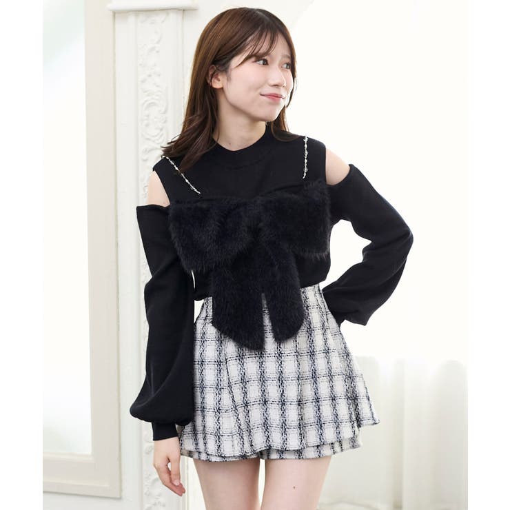 ビッグリボンチェーン付きニット | MAJESTIC LEGON  | 詳細画像41 