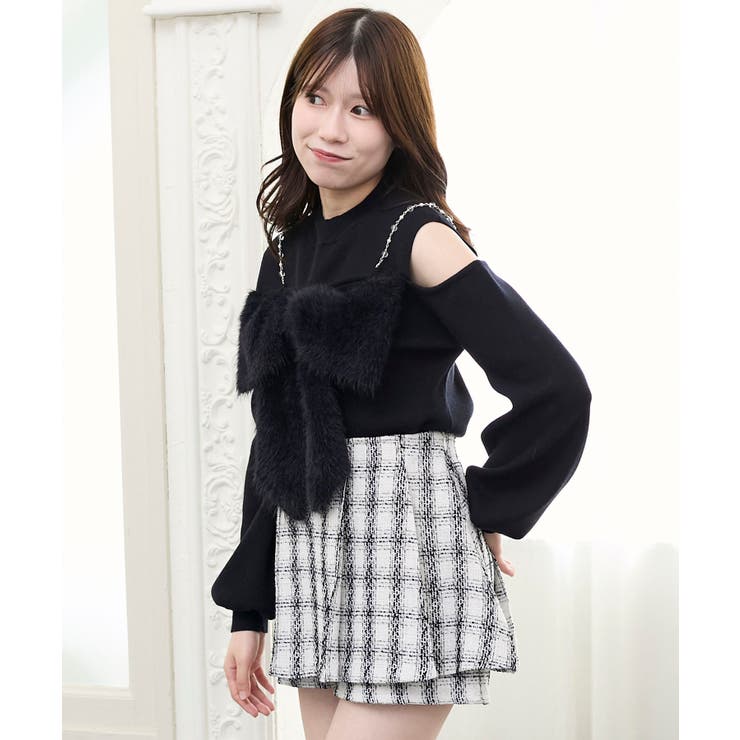 ビッグリボンチェーン付きニット | MAJESTIC LEGON  | 詳細画像42 