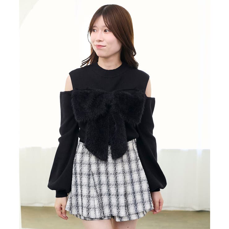 ビッグリボンチェーン付きニット | MAJESTIC LEGON  | 詳細画像45 