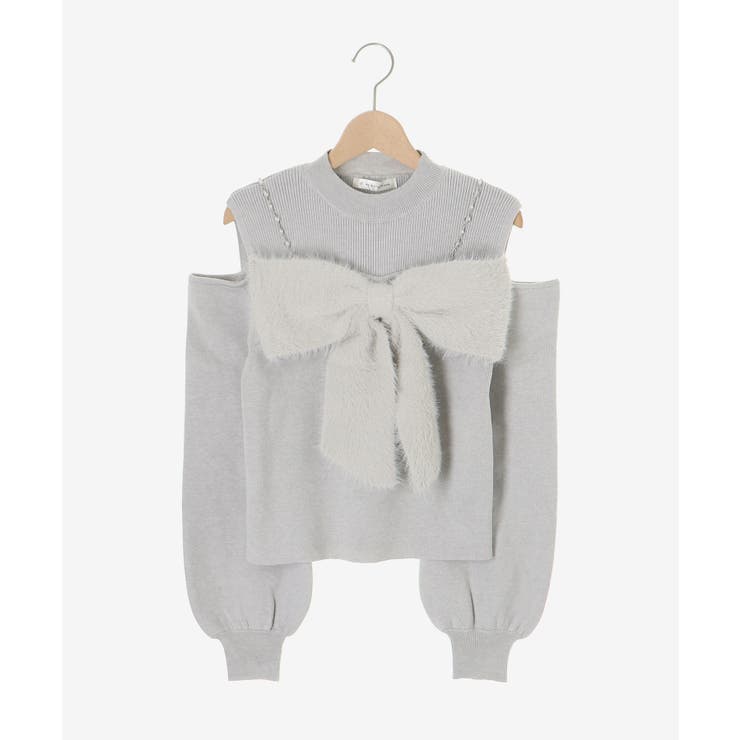 ビッグリボンチェーン付きニット | MAJESTIC LEGON  | 詳細画像48 