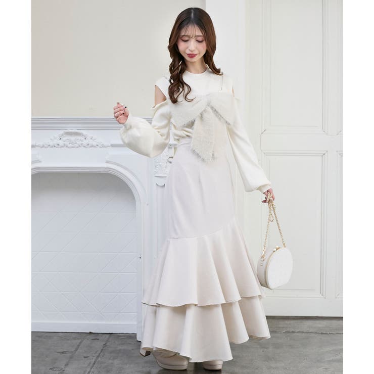 ビッグリボンチェーン付きニット | MAJESTIC LEGON  | 詳細画像6 