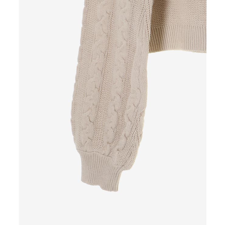 ポンポン付きフードケーブルニット | MAJESTIC LEGON  | 詳細画像31 