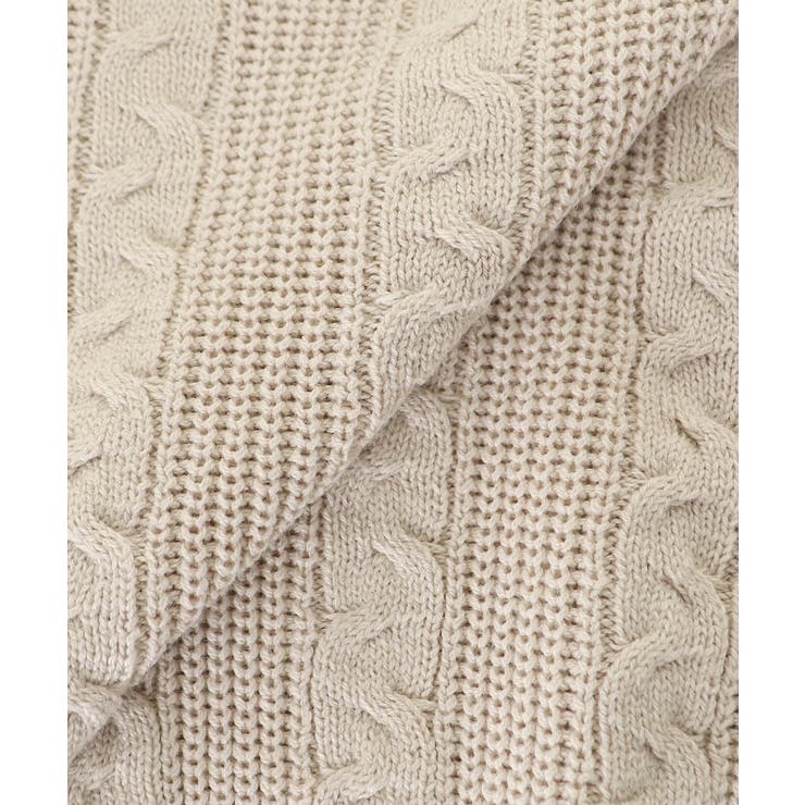 ポンポン付きフードケーブルニット | MAJESTIC LEGON  | 詳細画像32 