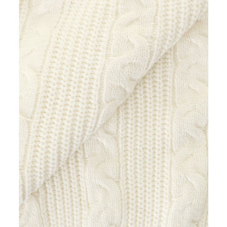 ポンポン付きフードケーブルニット | MAJESTIC LEGON  | 詳細画像33 