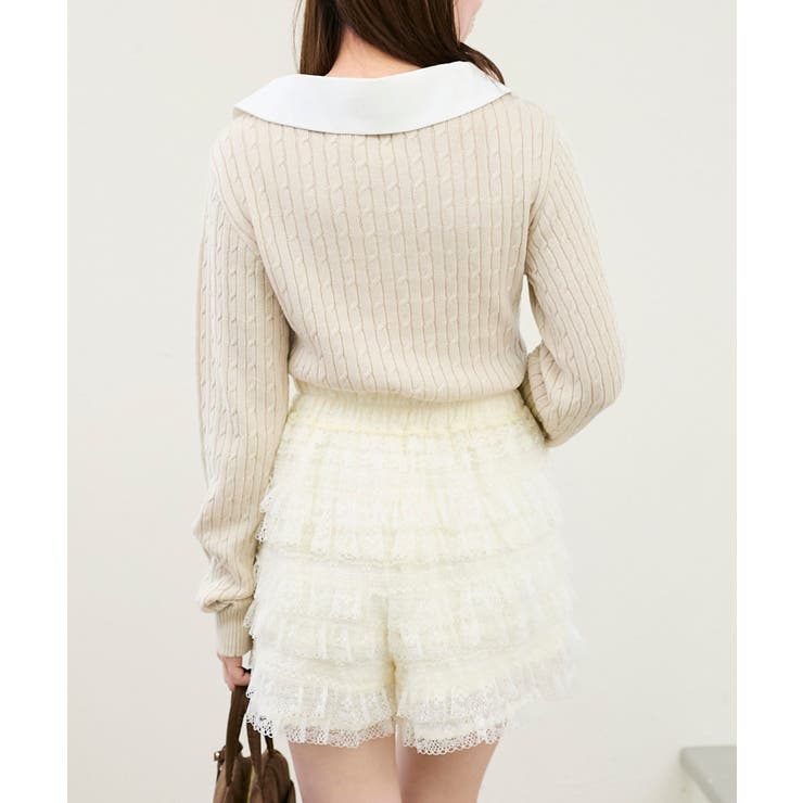 チェックリボンレイヤードライクニット | MAJESTIC LEGON  | 詳細画像24 