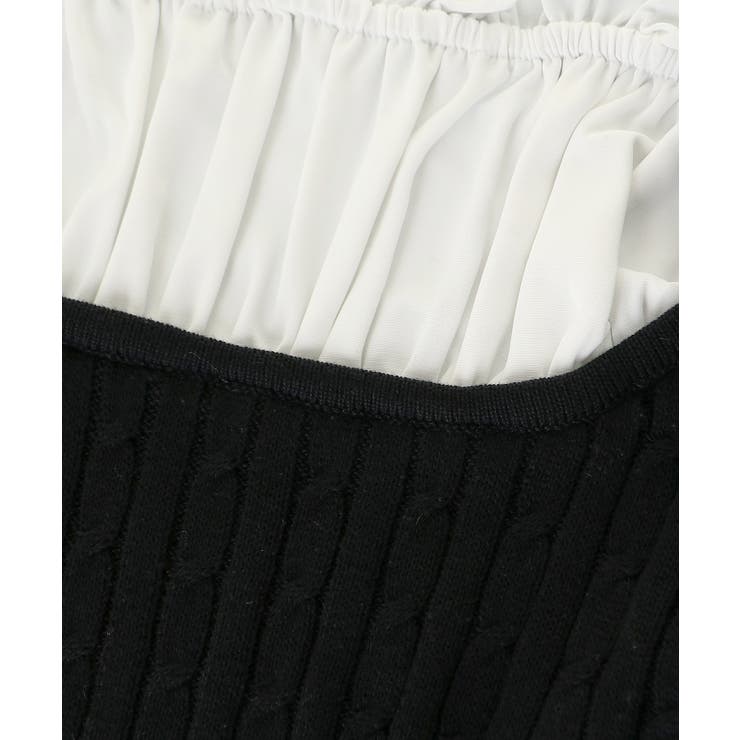 チェックリボンレイヤードライクニット | MAJESTIC LEGON  | 詳細画像32 