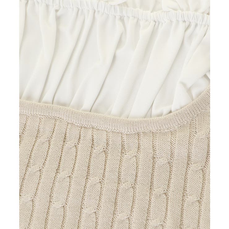 チェックリボンレイヤードライクニット | MAJESTIC LEGON  | 詳細画像33 