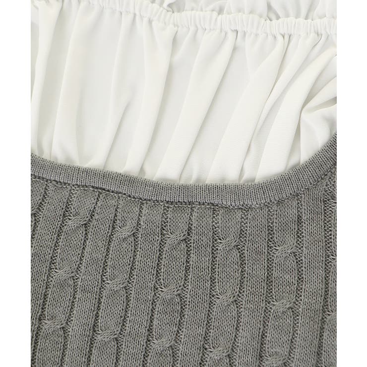 チェックリボンレイヤードライクニット | MAJESTIC LEGON  | 詳細画像34 