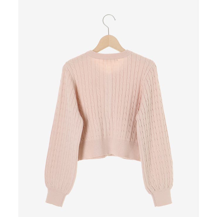 ゴールドボタンケーブルニットカーデ | MAJESTIC LEGON  | 詳細画像11 