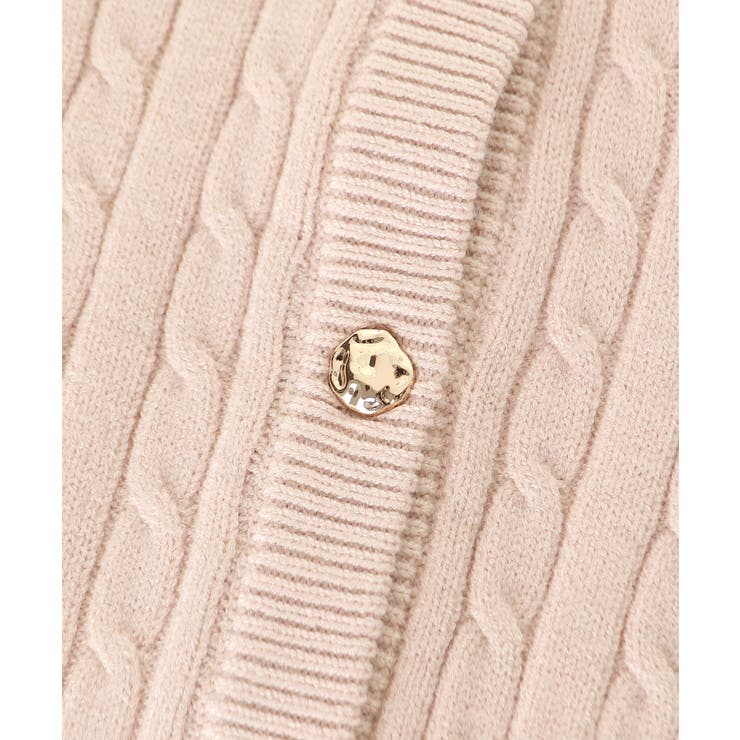 ゴールドボタンケーブルニットカーデ | MAJESTIC LEGON  | 詳細画像14 