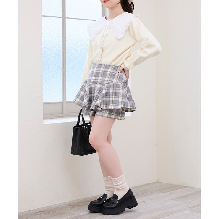 フリルカラーセットニットカーディガン | MAJESTIC LEGON  | 詳細画像17 