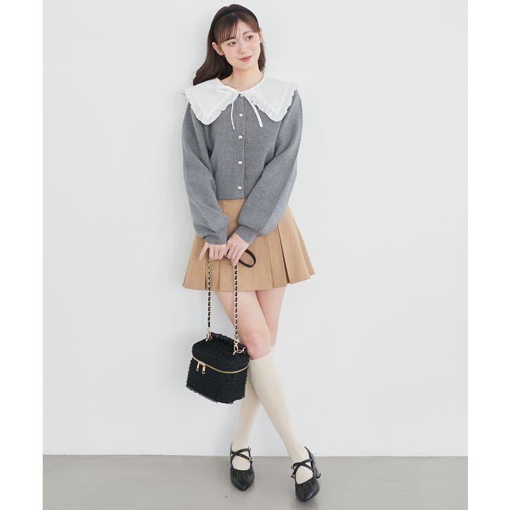 フリルカラーセットニットカーディガン | MAJESTIC LEGON  | 詳細画像2 