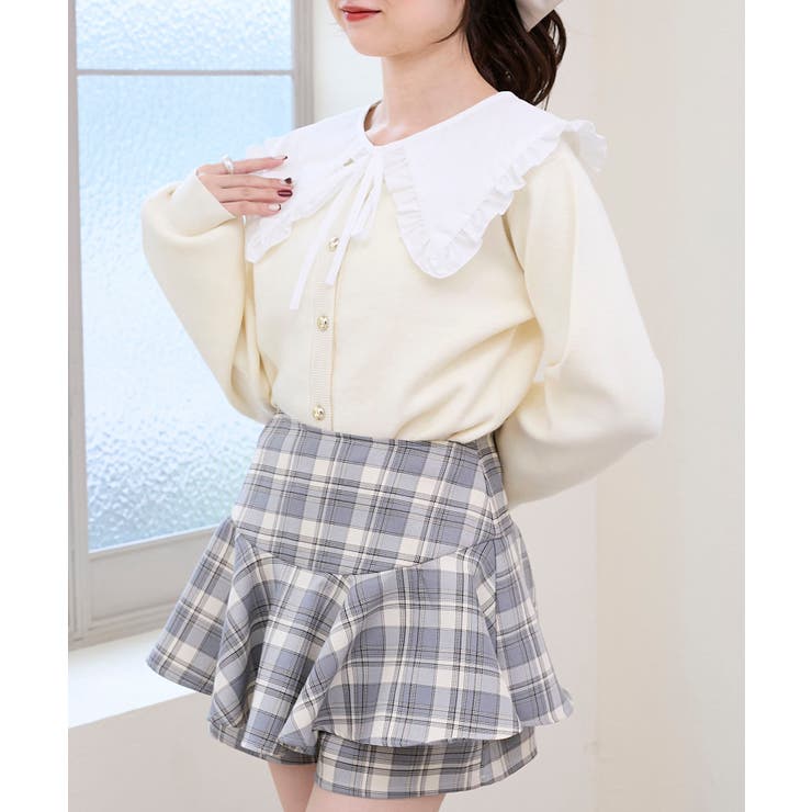 フリルカラーセットニットカーディガン | MAJESTIC LEGON  | 詳細画像20 