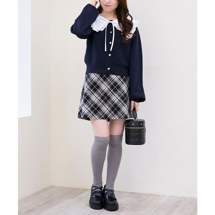 フリルカラーセットニットカーディガン | MAJESTIC LEGON  | 詳細画像23 