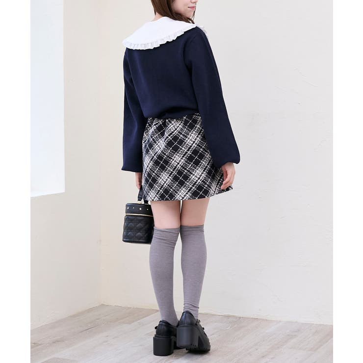 フリルカラーセットニットカーディガン | MAJESTIC LEGON  | 詳細画像25 