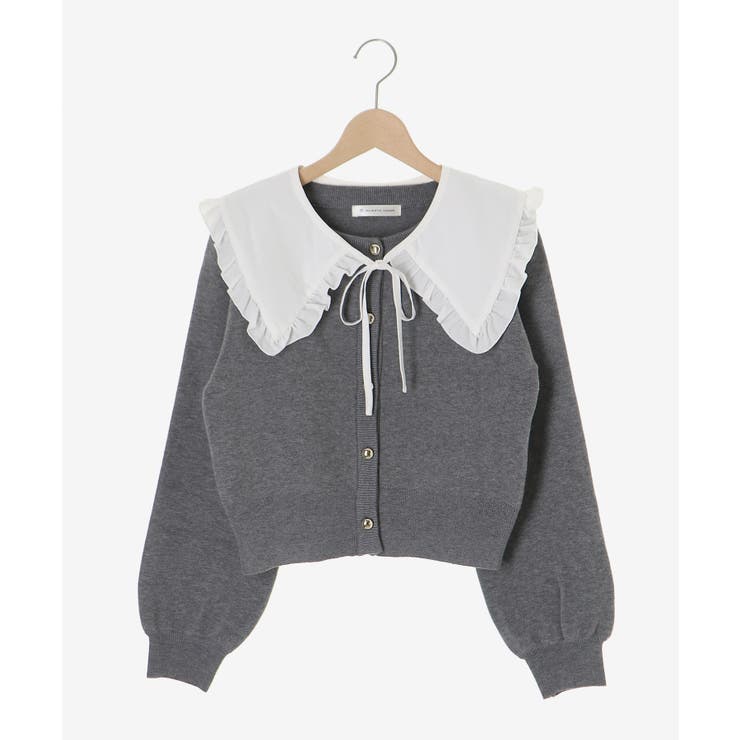 フリルカラーセットニットカーディガン | MAJESTIC LEGON  | 詳細画像34 