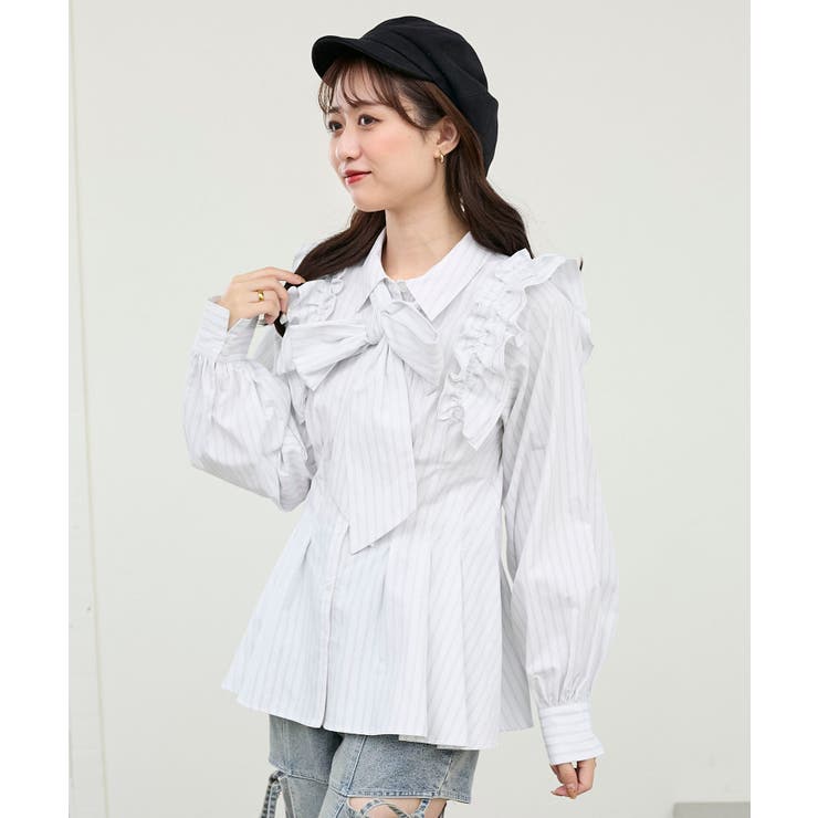 ショルダーフリルボウタイブラウス | MAJESTIC LEGON  | 詳細画像20 