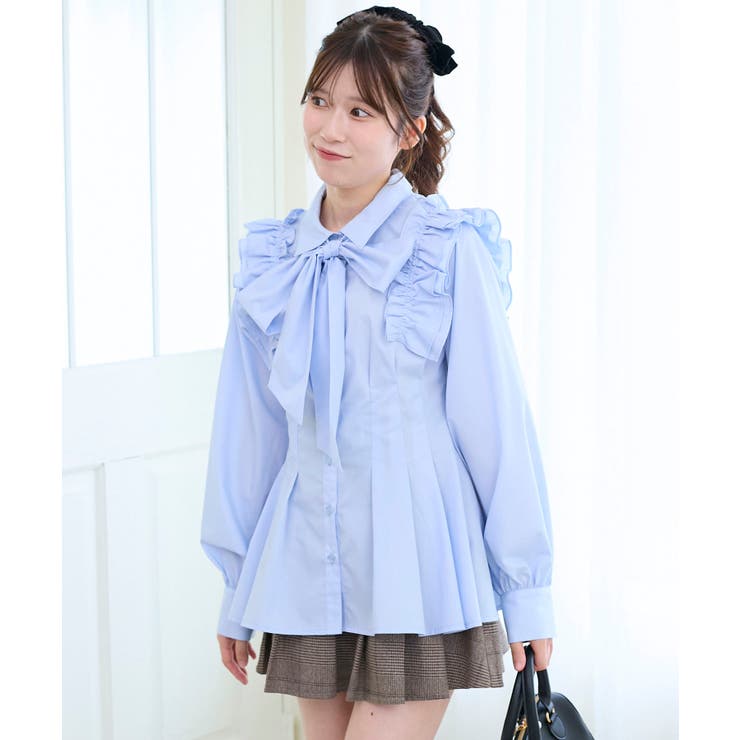 ショルダーフリルボウタイブラウス | MAJESTIC LEGON  | 詳細画像27 