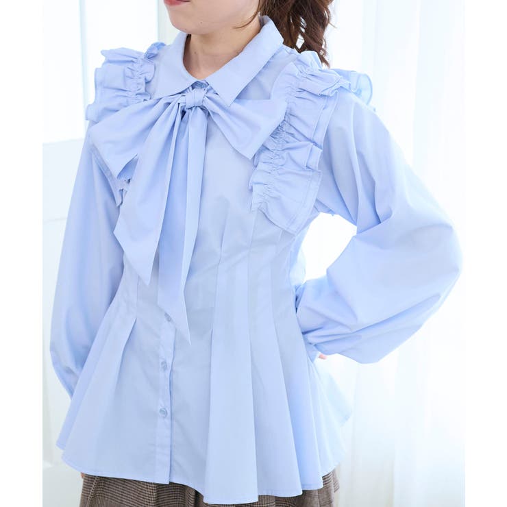 ショルダーフリルボウタイブラウス | MAJESTIC LEGON  | 詳細画像29 