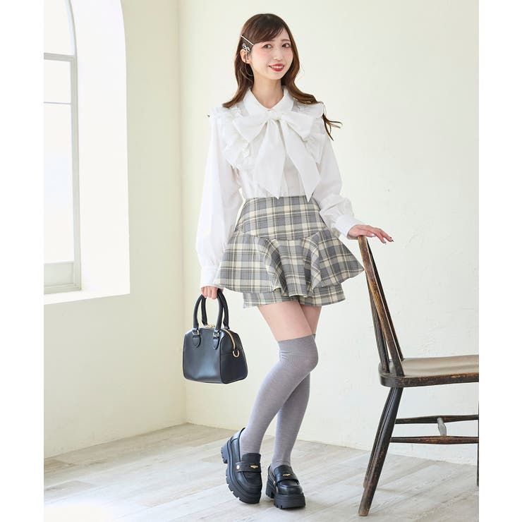 ショルダーフリルボウタイブラウス | MAJESTIC LEGON  | 詳細画像9 