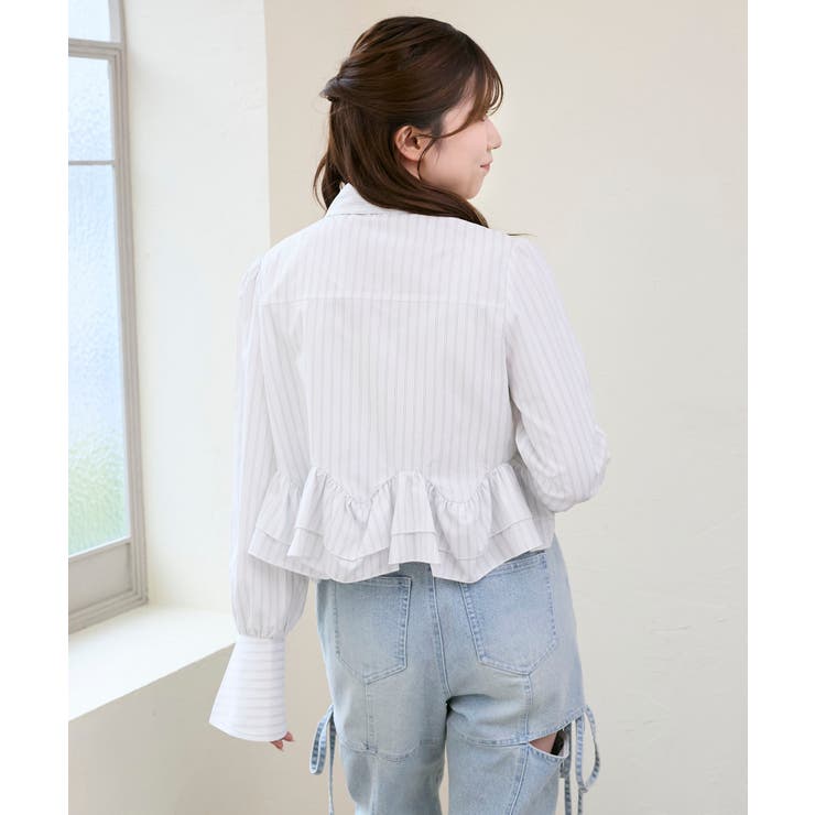 リボンフリルペプラムブラウス | MAJESTIC LEGON  | 詳細画像11 