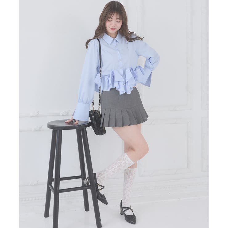 リボンフリルペプラムブラウス | MAJESTIC LEGON  | 詳細画像20 