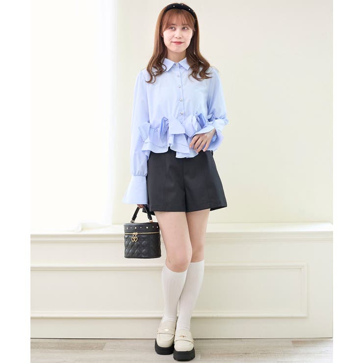 リボンフリルペプラムブラウス | MAJESTIC LEGON  | 詳細画像22 