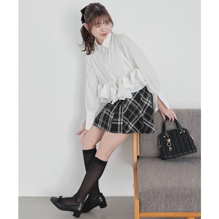 リボンフリルペプラムブラウス | MAJESTIC LEGON  | 詳細画像3 