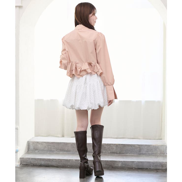 リボンフリルペプラムブラウス | MAJESTIC LEGON  | 詳細画像33 