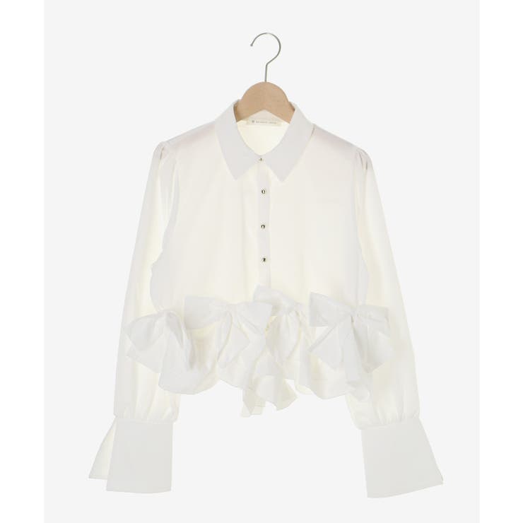 リボンフリルペプラムブラウス | MAJESTIC LEGON  | 詳細画像38 