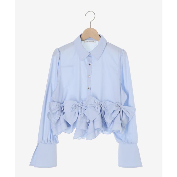 リボンフリルペプラムブラウス | MAJESTIC LEGON  | 詳細画像41 