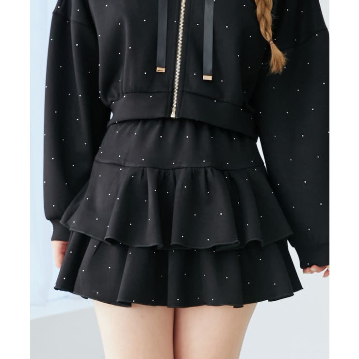 ブラック | キラキララインストーンスカパン | MAJESTIC LEGON 