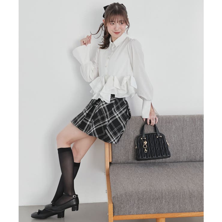 ボックスプリーツフレアミニスカパン | MAJESTIC LEGON  | 詳細画像10 