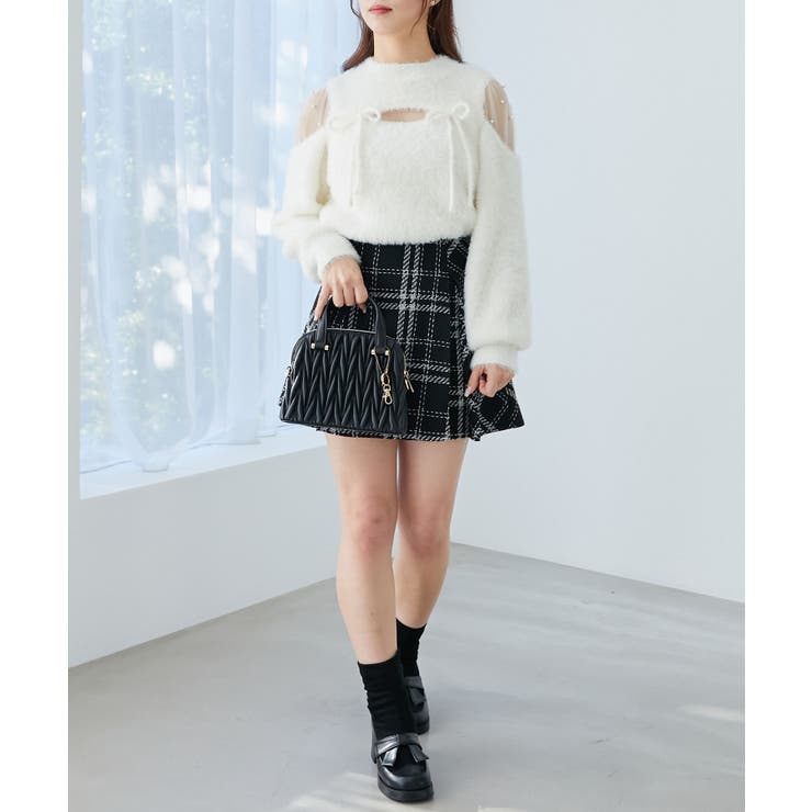 ボックスプリーツフレアミニスカパン | MAJESTIC LEGON  | 詳細画像12 