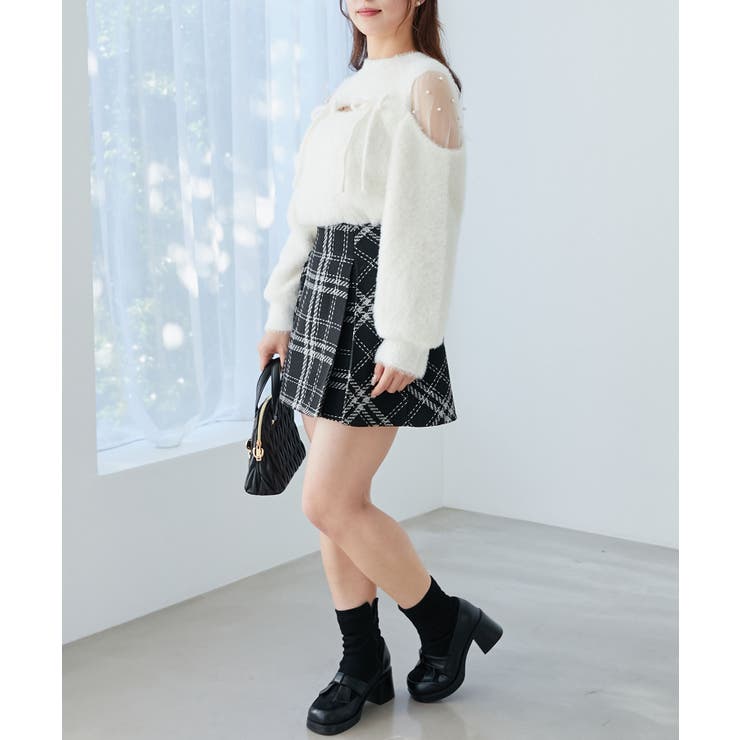 ボックスプリーツフレアミニスカパン | MAJESTIC LEGON  | 詳細画像13 