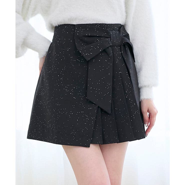 ブラック | キラキラリボンプリーツスカパン | MAJESTIC LEGON 