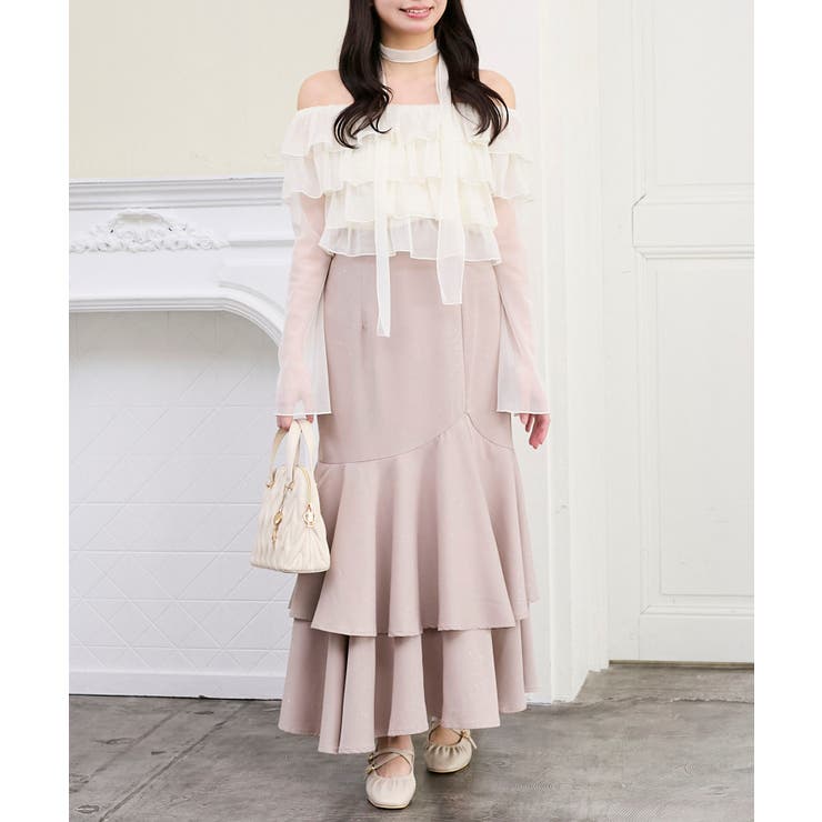 キラキラレースアップマーメイドスカート | MAJESTIC LEGON  | 詳細画像13 