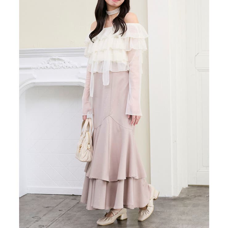 キラキラレースアップマーメイドスカート | MAJESTIC LEGON  | 詳細画像14 