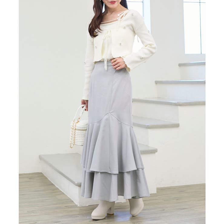 キラキラレースアップマーメイドスカート | MAJESTIC LEGON  | 詳細画像22 