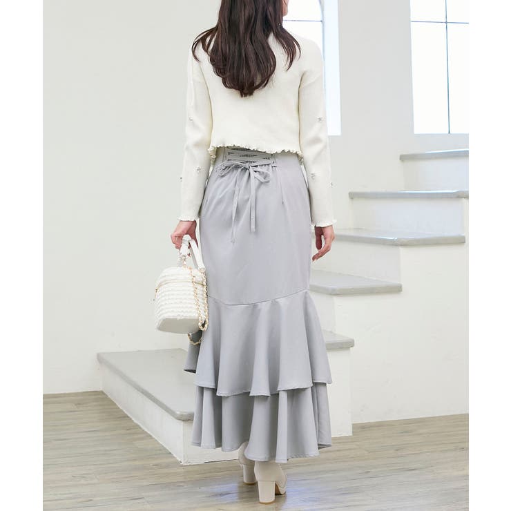 キラキラレースアップマーメイドスカート | MAJESTIC LEGON  | 詳細画像23 