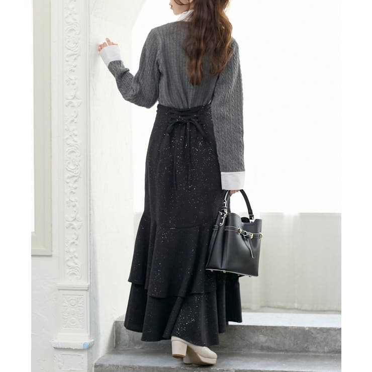 キラキラレースアップマーメイドスカート | MAJESTIC LEGON  | 詳細画像33 