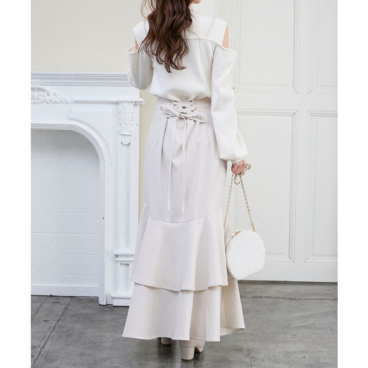 キラキラレースアップマーメイドスカート | MAJESTIC LEGON  | 詳細画像7 