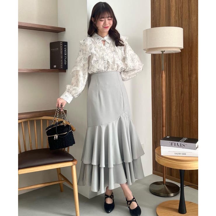 グレー | キラキラレースアップマーメイドスカート | MAJESTIC LEGON 