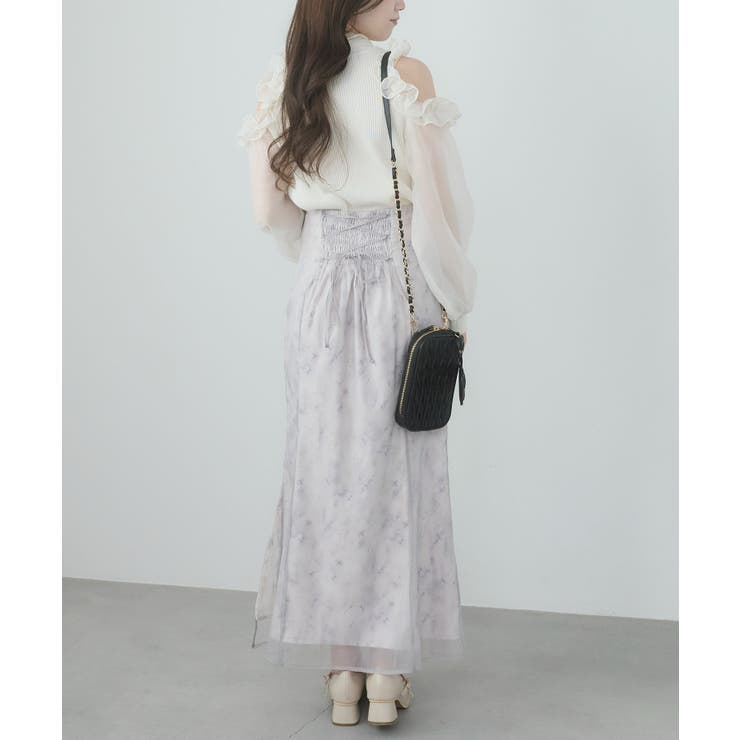 シアーレイヤードフラワースカート | MAJESTIC LEGON  | 詳細画像13 