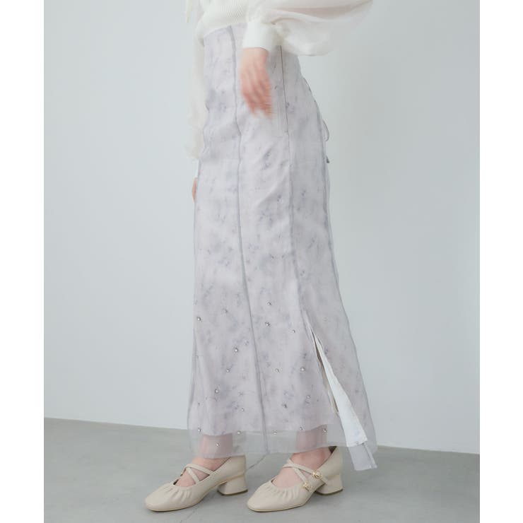 シアーレイヤードフラワースカート | MAJESTIC LEGON  | 詳細画像15 