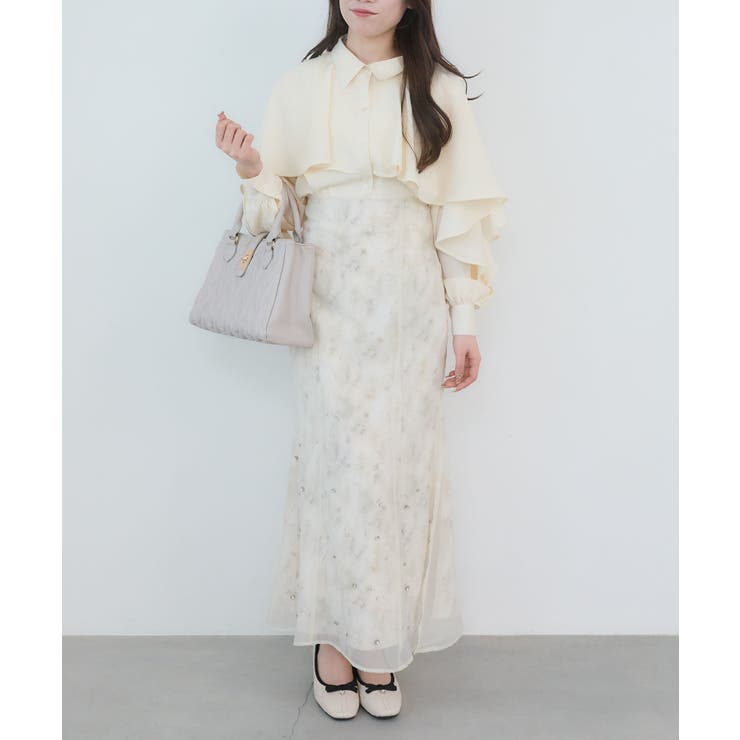 シアーレイヤードフラワースカート | MAJESTIC LEGON  | 詳細画像2 