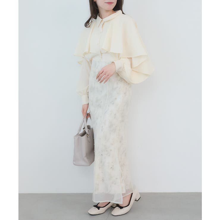 シアーレイヤードフラワースカート | MAJESTIC LEGON  | 詳細画像3 