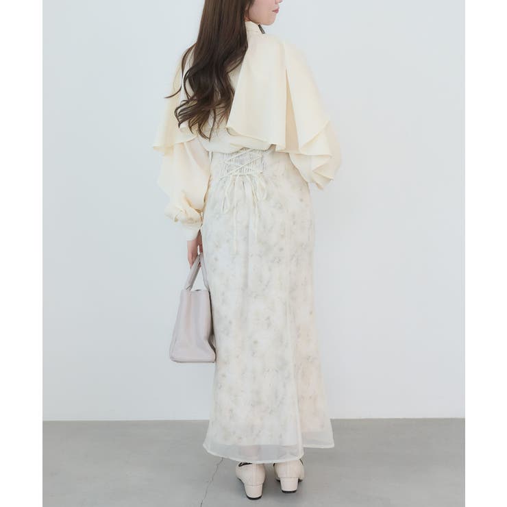シアーレイヤードフラワースカート | MAJESTIC LEGON  | 詳細画像4 