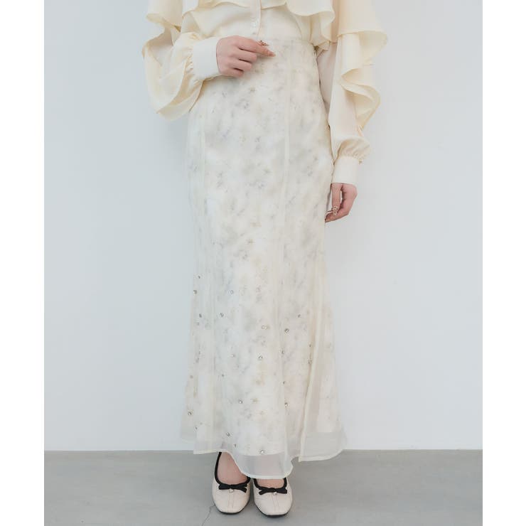 シアーレイヤードフラワースカート | MAJESTIC LEGON  | 詳細画像5 