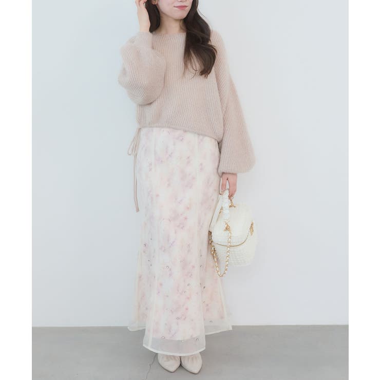 シアーレイヤードフラワースカート | MAJESTIC LEGON  | 詳細画像7 